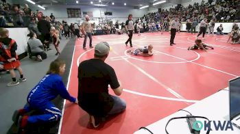 58 lbs Consi Of 8 #2 - William Haff, Wagoner Takedown Club vs Kolten Horton, Checotah Matcats