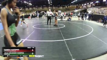 115 lbs Cons. Round 4 - Julia Salgado Campos, Hernando vs Suheily Alifonso, Gateway High School