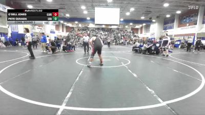 215 lbs Cons. Round 2 - O`dell Jones, Clovis West vs Pete Quijada, Liberty (Bakersfield)