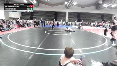 106 lbs Quarterfinal - Kalob Rodriguez, Cordoba Trained MS vs Johnny Erven, Shore Thing Wave