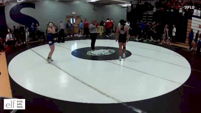 130 lbs. Cons. Round 2 - Maci Albright, Capital City vs Avery Horn, Olathe Northwest