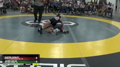 75 lbs Round 3 (8 Team) - Austin Conley, Patriots Wrestling Club vs Javier Salas, Outlaws Xtreme