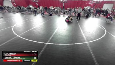 143-152 lbs Round 2 - Layla Risler, Wisconsin vs Trinity Cothran, Stateline Stingers Wrestling Club