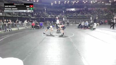 100 lbs Consi Of 8 #1 - Jake Bullock, Mount Olive vs Michael Amaro, High Pace Wrestling Club