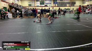 113 lbs Cons. Round 2 - Cyrus Hurley, Delaware Military Academy vs Adelynne Till, Saint Marks H S