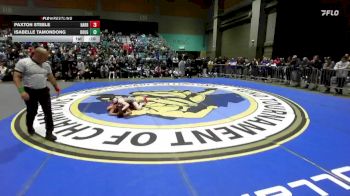 110 lbs Cons. Round 6 - Paxton Steele, Harrisburg vs Isabelle Tamondong, Douglas