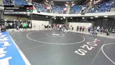 106 lbs Cons. Round 3 - Coltin Hartman, Fulton vs Bo Allison, Jerseyville