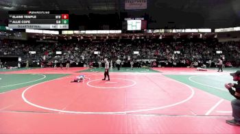 54 lbs Quarterfinal - Elaine Temple, WTW3 vs Allie Cope, SLM3