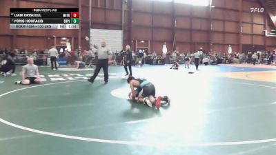 130 lbs Round Of 16 - Liam Driscoll, Metrowest United vs Fotis Koufalis, Empire Wrestling Academy
