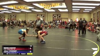 108 lbs Round 1 (6 Team) - Renee Hudson, MGW- Swirly Pop vs Holly McKinney, MGW-Radical Skadattle