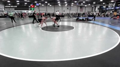 120 lbs Consi Of 8 #1 - Logan Dellow, CO vs Zack Dixon, CT