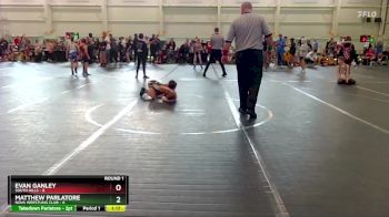 56 lbs Round 4 (6 Team) - Evan Ganley, South Hills vs Matthew Parlatore, NOVA Wrestling Club