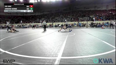 96 lbs Quarterfinal - Joe Hinz, Weatherford Youth Wrestling vs Armond Goree, Raw Wrestling Club