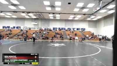 165 lbs Cons. Semi - Ben Montez, Fresno City College vs Isaac Romero-Martinez, Modesto College