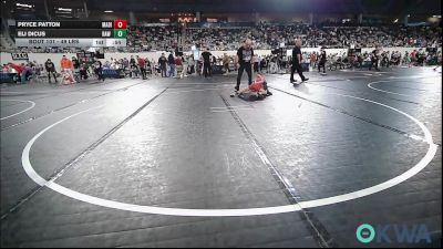 49 lbs Consi Of 8 #2 - Pryce Patton, Madill Takedown vs Eli Dicus, Raw Wrestling Club