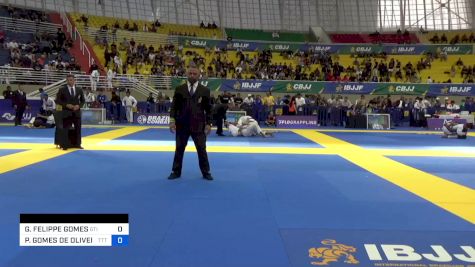 GABRIEL FELIPPE GOMES vs PEDRO GOMES DE OLIVEIRA 2023 Brasileiro Jiu-Jitsu IBJJF