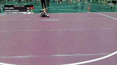53 lbs Round 1 (6 Team) - Mika Abeel, Task Force vs Dawson Adkison, Panhandle Pitbulls