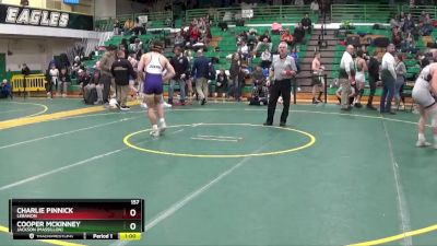 157 lbs Cons. Round 6 - Charlie Pinnick, LEBANON vs Cooper McKinney, Jackson (Massillon)