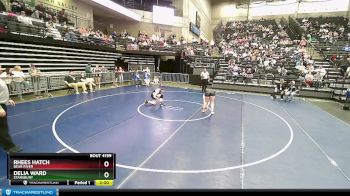 4A 155 lbs Cons. Round 1 - Delia Ward, Stansbury vs Rhees Hatch, Bear River