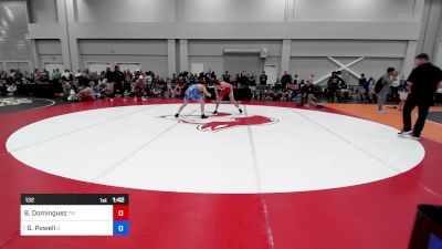 132 lbs C-8 #2 - Bo Dominguez, Tennessee vs Griff Powell, Illinois