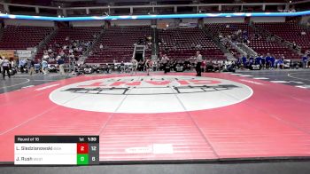 121 lbs Round Of 16 - Lincoln Sledzianowski, Bishop McCort vs Jackson Rush, West Perry