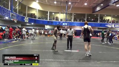 197 lbs Champ. Round 1 - Malcolm Gray, UNC Pembroke vs John White, Southern Oregon University