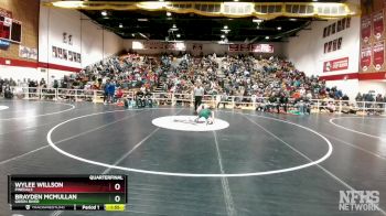 126 lbs Quarterfinal - Wylee Willson, Pinedale vs Brayden McMullan, Green River