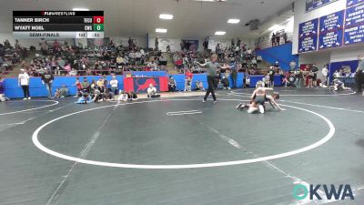 49 lbs Semifinal - Tanner Birch, Tecumseh Youth Wrestling vs Wyatt Noel, Cowboy Wrestling Club