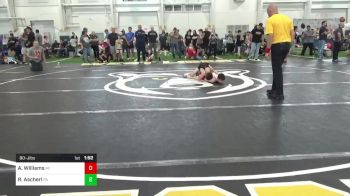 80-J lbs Quarterfinal - Anze Williams, MI vs Ryder Ascherl, PA