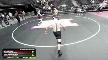 160 lbs Cons. Round 6 - Cj Gibson, Lone Peak High School vs Ashton Walker, Stansbury High School