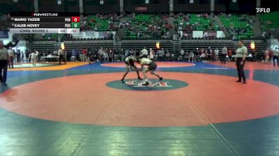 6A 113 lbs Cons. Round 2 - Caleb Hovey, Pell City vs Mario Yazzie, Pinson Valley