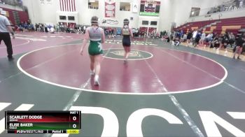 120 lbs Cons. Round 3 - Scarlett Dodge, Borah vs Elise Baker, Eagle