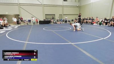 106 lbs Round 3 (8 Team) - Landen Modica, Louisiana Red vs Xzephren Donner, Kansas Blue