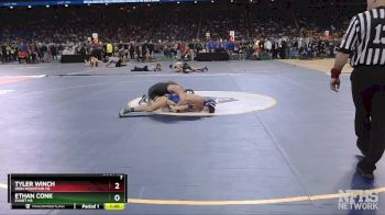 D4-126 lbs Champ. Round 1 - Tyler Winch, Iron Mountain HS vs Ethan Conk, Evart HS