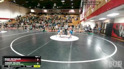 85 lbs Cons. Semi - Parker Nelson, Shoshoni Junior High School vs Isaac Reynolds, CY Middle School