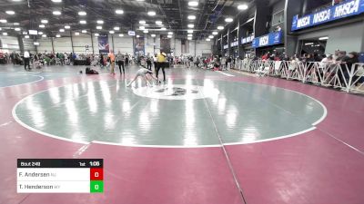 85 lbs Round Of 16 - Finn Andersen, NJ vs Treysen Henderson, WY