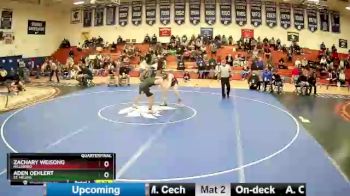 160 lbs Quarterfinal - Aden Oehlert, St. Helens vs Zachary Weisong, Hillsboro