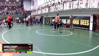 175 lbs Champ. Round 2 - Isaiah Fontes, Hoover (North Canton) vs Johnny Tomaino, South Range (canfield)