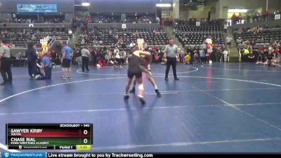140 lbs Cons. Semi - Chase Rial, Moen Wrestling Academy vs Sawyer Kirby, Wrath