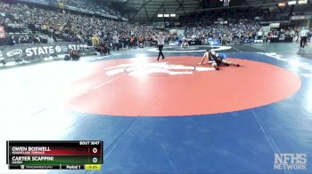 3A 175 lbs Cons. Round 3 - Owen Boswell, Mountlake Terrace vs Carter Scappini, Hazen