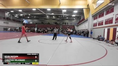 113 lbs Cons. Round 2 - Christian Velazquez, Coconino vs Kevin Watson, Monument Valley