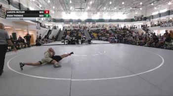 144 lbs 2nd Wrestleback (16 Team) - Evan Thomas, Ware County vs Lakota Butler, Wayne County HS