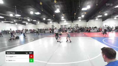 113 lbs Semifinal - David Logan, No Team vs James Leon, Mini Avengers