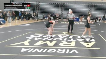 114 lbs Semifinal - Samantha Van Der Weken, Mecklenburg County vs Addison Molina, Floyd E. Kellam