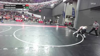 110 lbs Champ. Round 1 - Zander Martin, Kettle Moraine Wrestling Club vs Weston Braun, Top Dawgs Wrestling