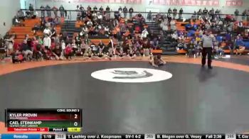 106 lbs Cons. Round 3 - Cael Steinkamp, Center Point-Urbana vs Kyler Provin, Williamsburg