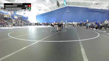144 lbs Quarterfinal - Easton Broxterman, Washburn Rural vs Jonovan Wyatt, Wichita Heights