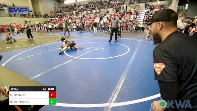 60 lbs Round Of 16 - Urijah Bolin, Sallisaw Takedown Club vs Beau Barrett, Blackfox Wrestling