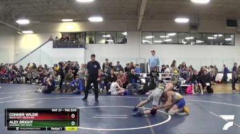141 lbs Cons. Round 4 - Alex Bright, Algonac Mat Rats vs Conner Wildie, Imlay City Youth WC