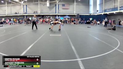 96 lbs Finals (2 Team) - Anthony Parbuoni, Vipers Wrestling vs Griffin McNair, Capital City WC